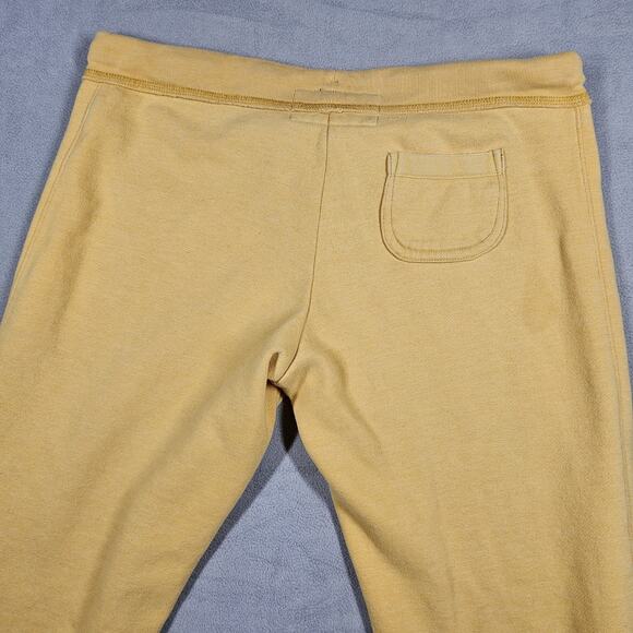 American Eagle Y2K Sweatpants Womens Medium Fleece Low Rise Yellow Mallcore - Picture 6 of 15